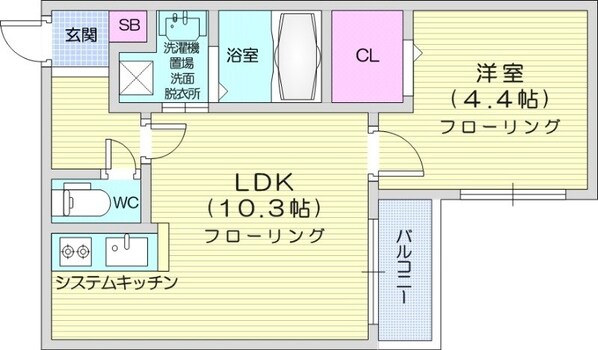 西１８丁目駅 徒歩10分 3階の物件間取画像